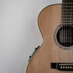 brown guitar